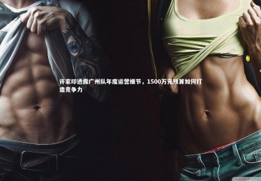 金年会入口_许家印透露广州队年度运营细节，1500万元预算如何打造竞争力